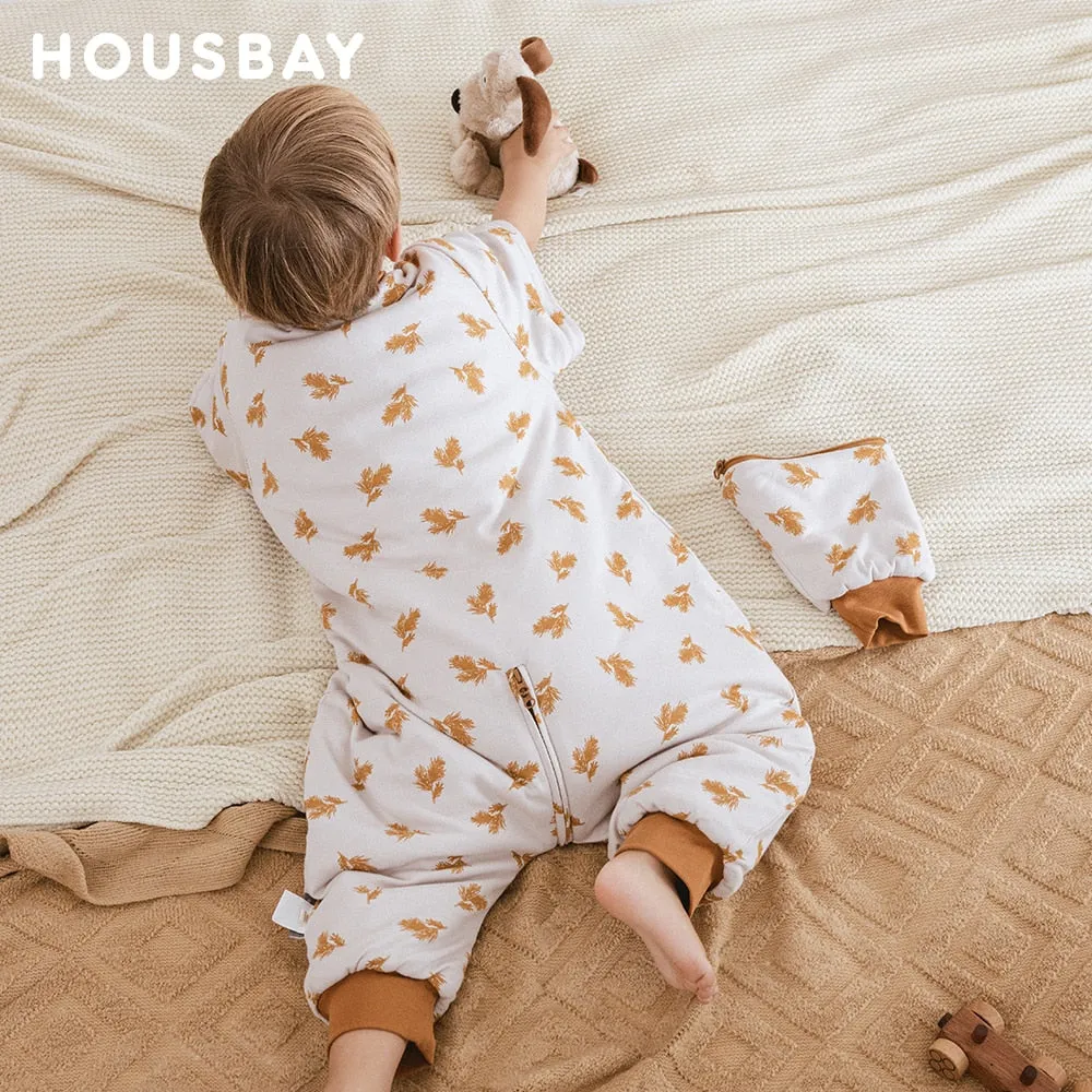 Baby Sleep suits 2.5Tog | 3 Zippers Design |Removable Sleeves