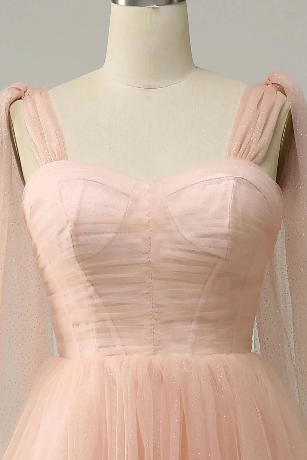 Blush A Line Homecoming Dresses Sweetheart Wedding Party Mini Dress with Open Back
