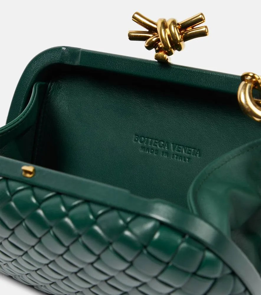 Bottega Veneta Knot Chain Intreccio leather shoulder bag