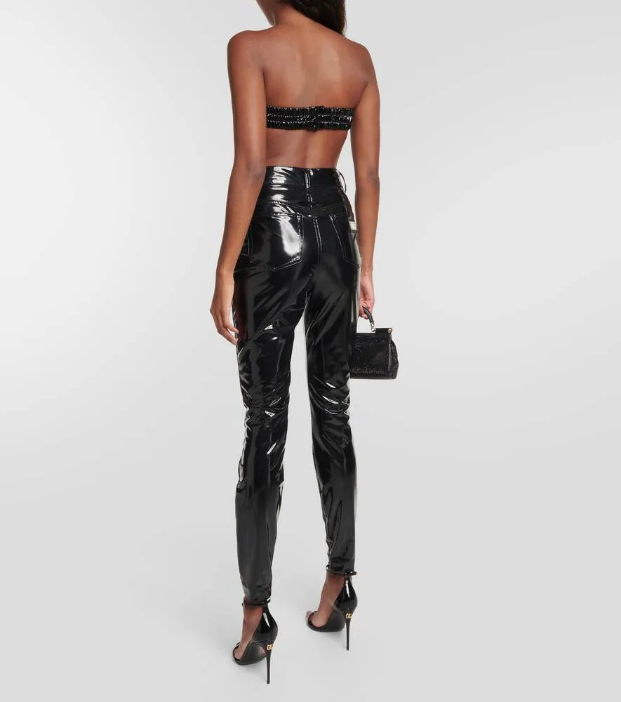 DOLCE&GABBANA jersey strapless bra, black