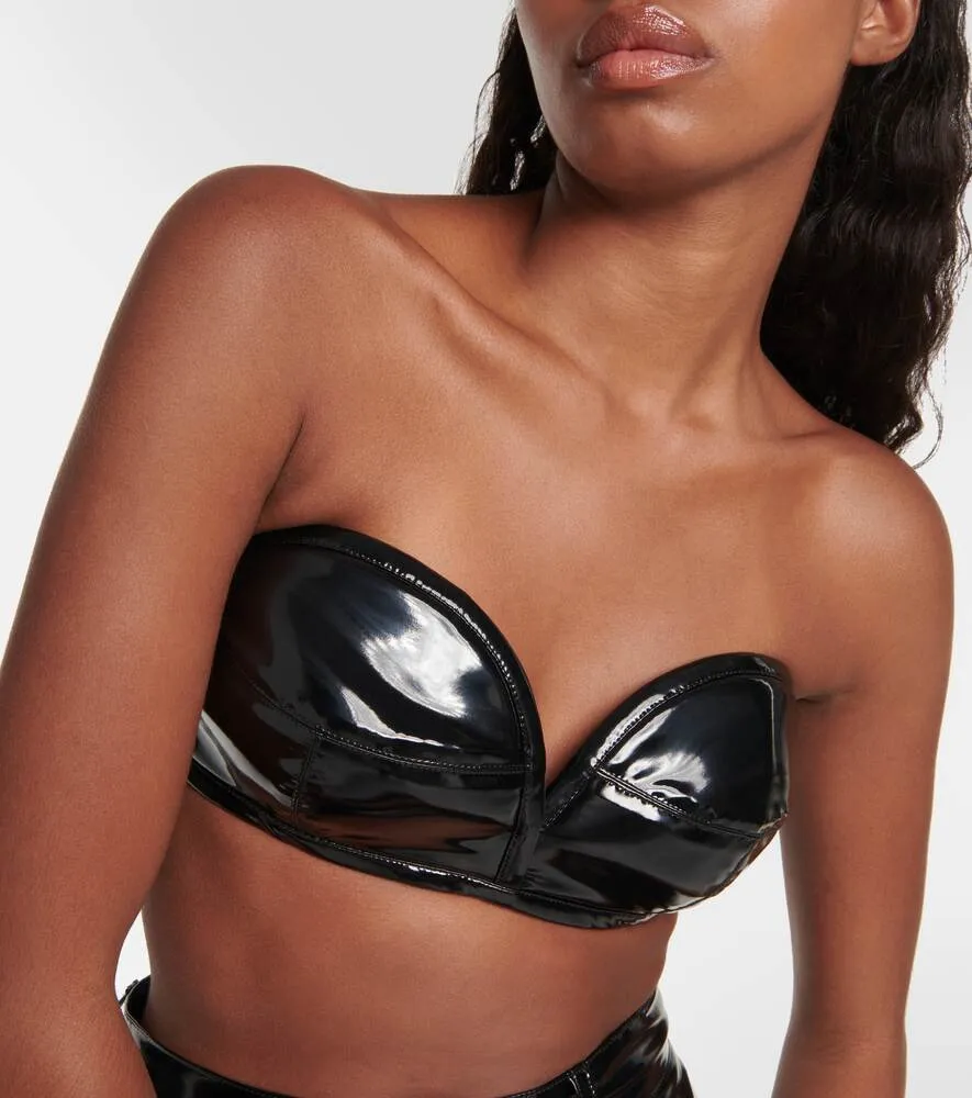 DOLCE&GABBANA jersey strapless bra, black