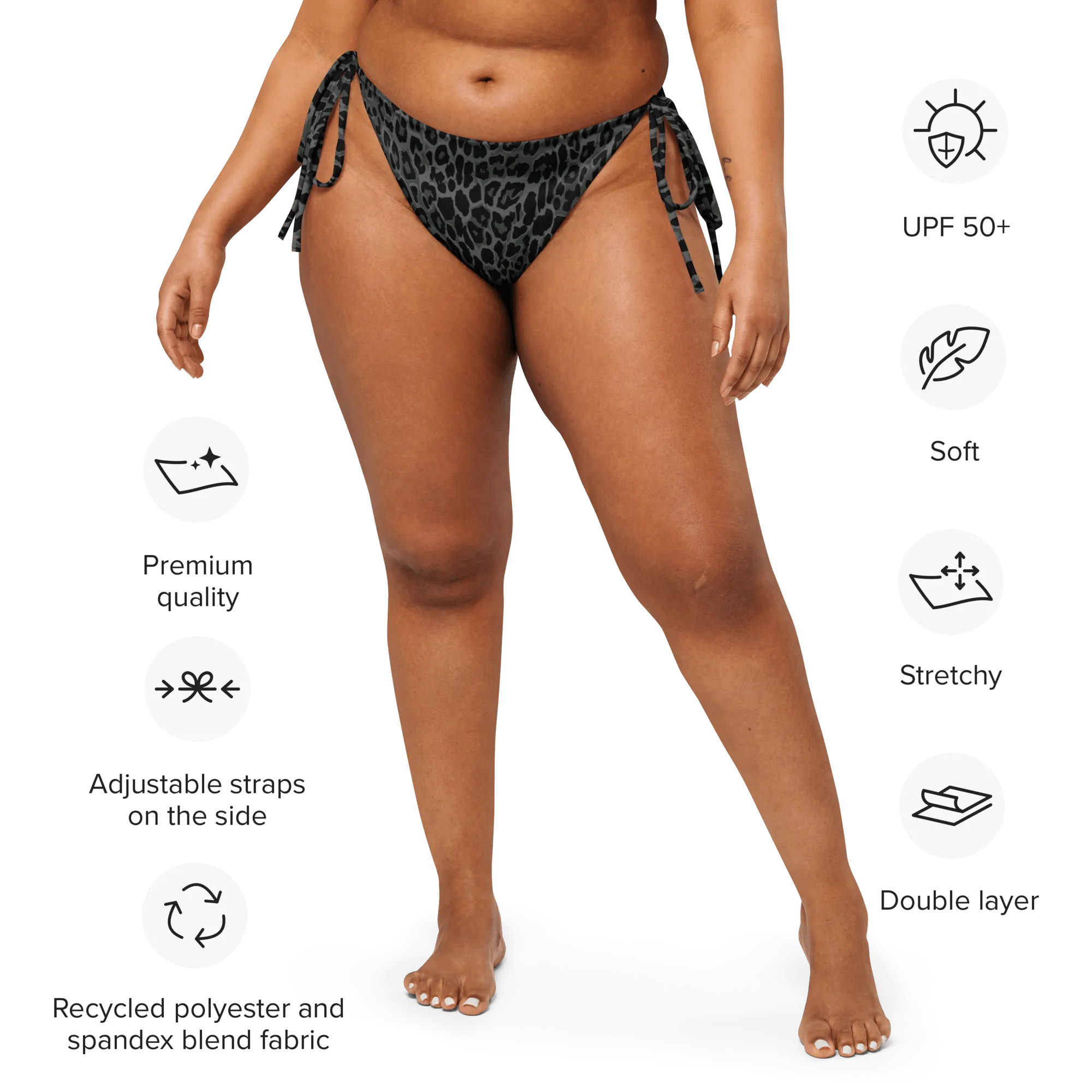 Goth Kitty String Bikini Bottoms