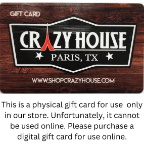 In Store Gift Card