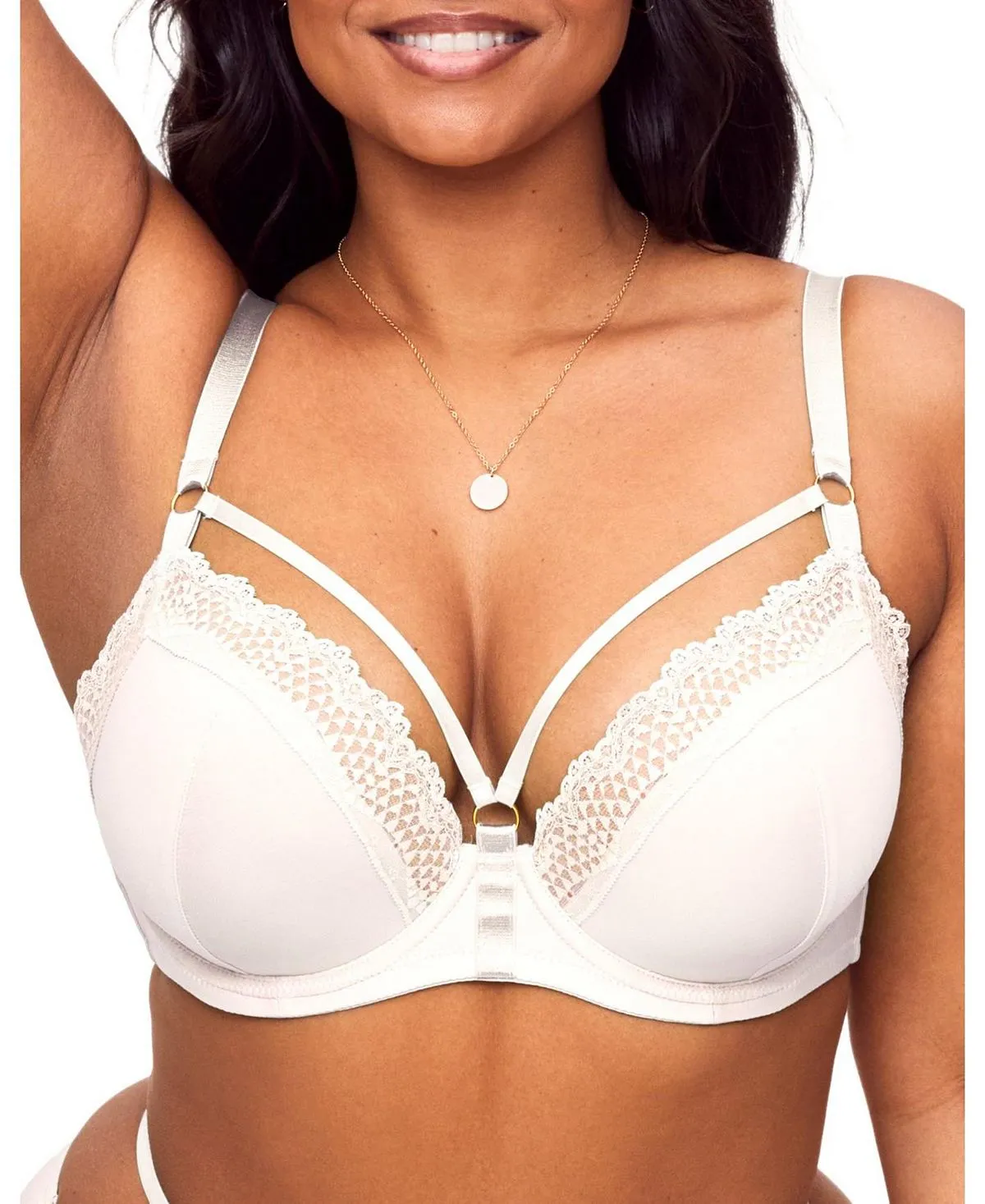 Marca Women's Plus Size Plunge Contour Bra Adore Me white