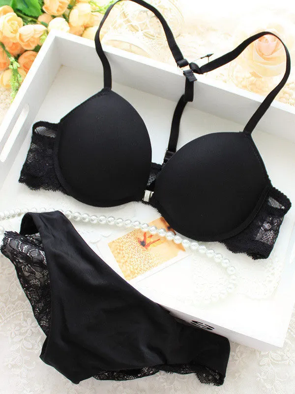 New Sexy Elegant Bra Set Women Bras Underwear Lady Victoria push up bra brassiere,Y-line Straps Front Closure BRA