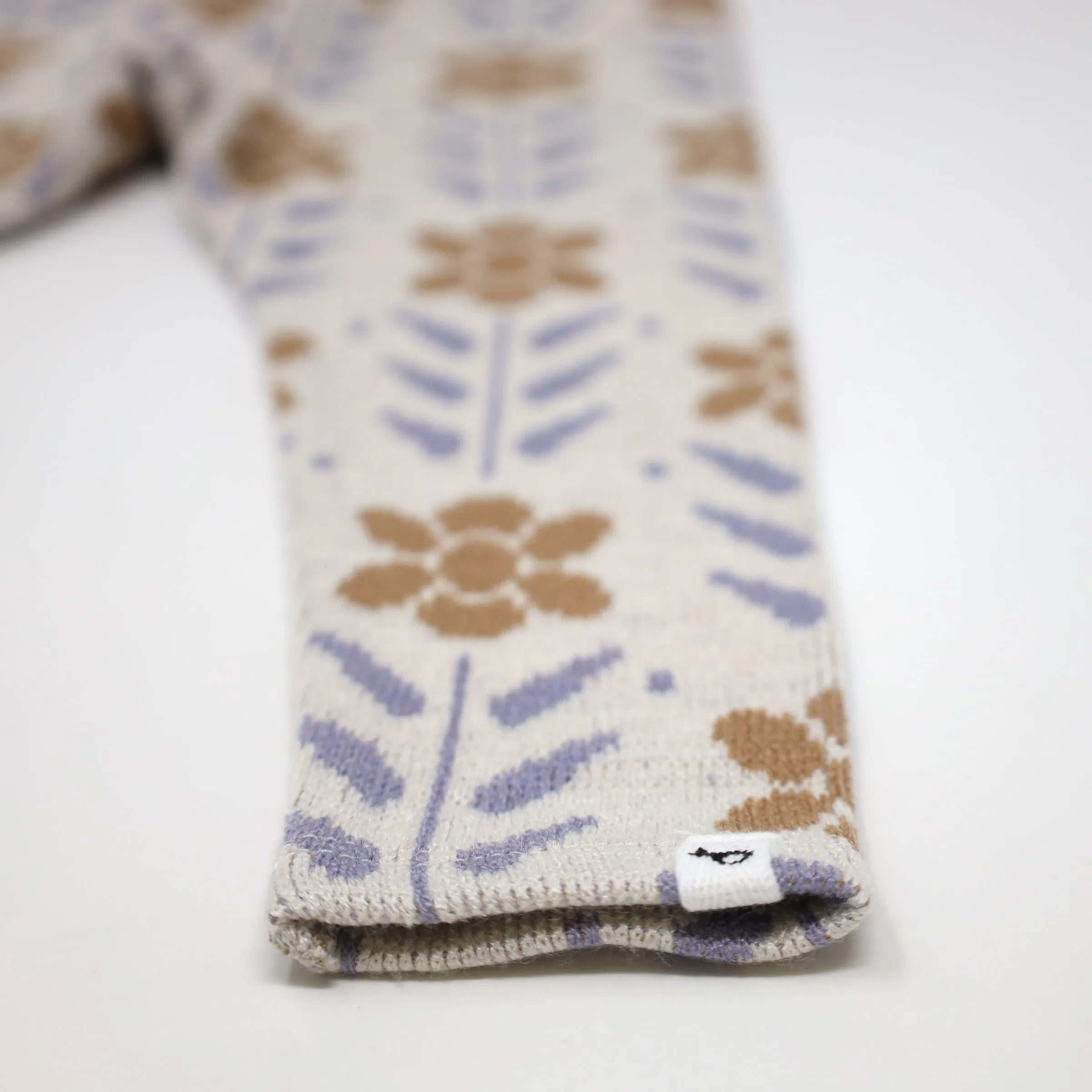 oh baby! Double Knit Legging Nordic Flower - Caramel Wisteria