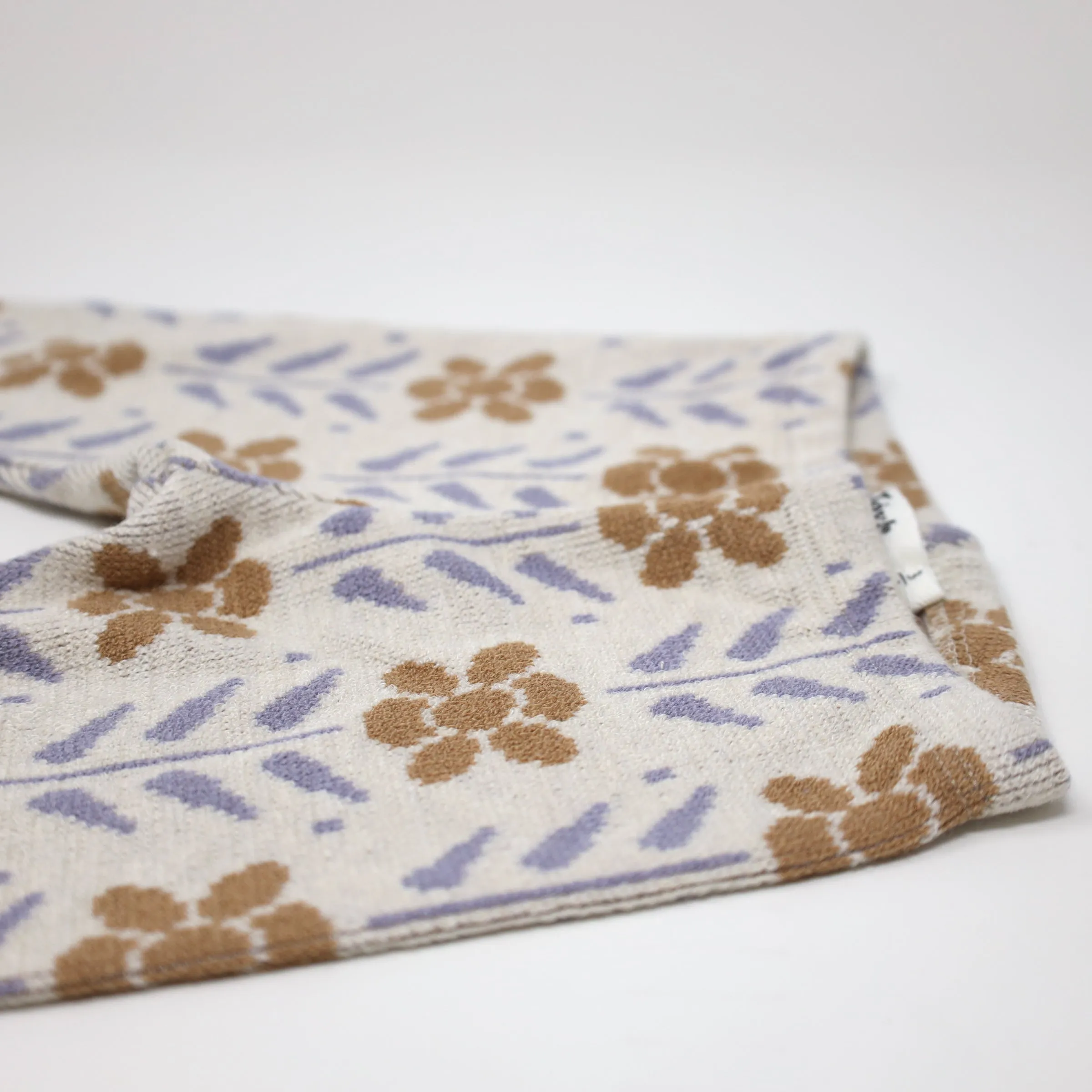 oh baby! Double Knit Legging Nordic Flower - Caramel Wisteria