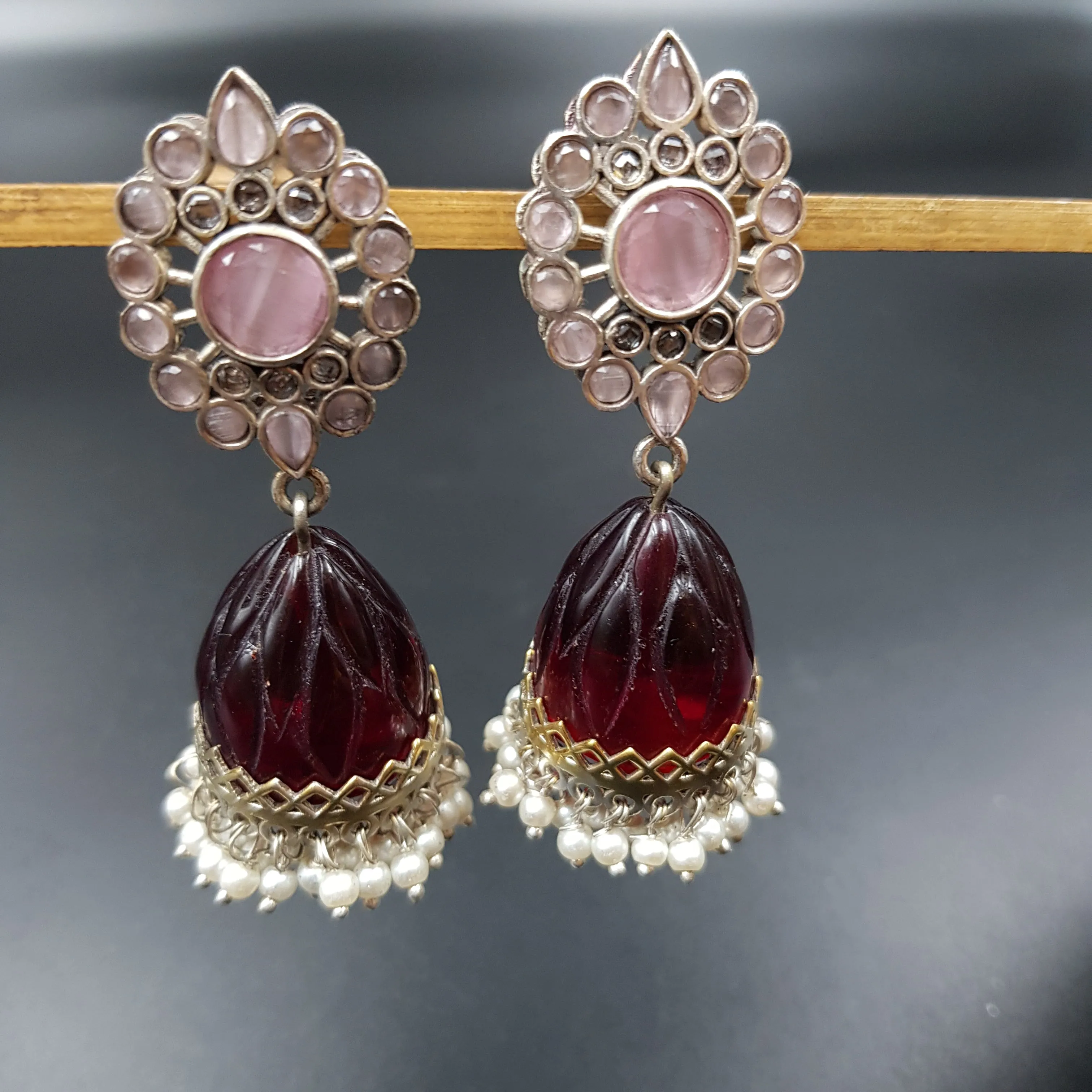 Oxidized Earring Jhumki 10940-59