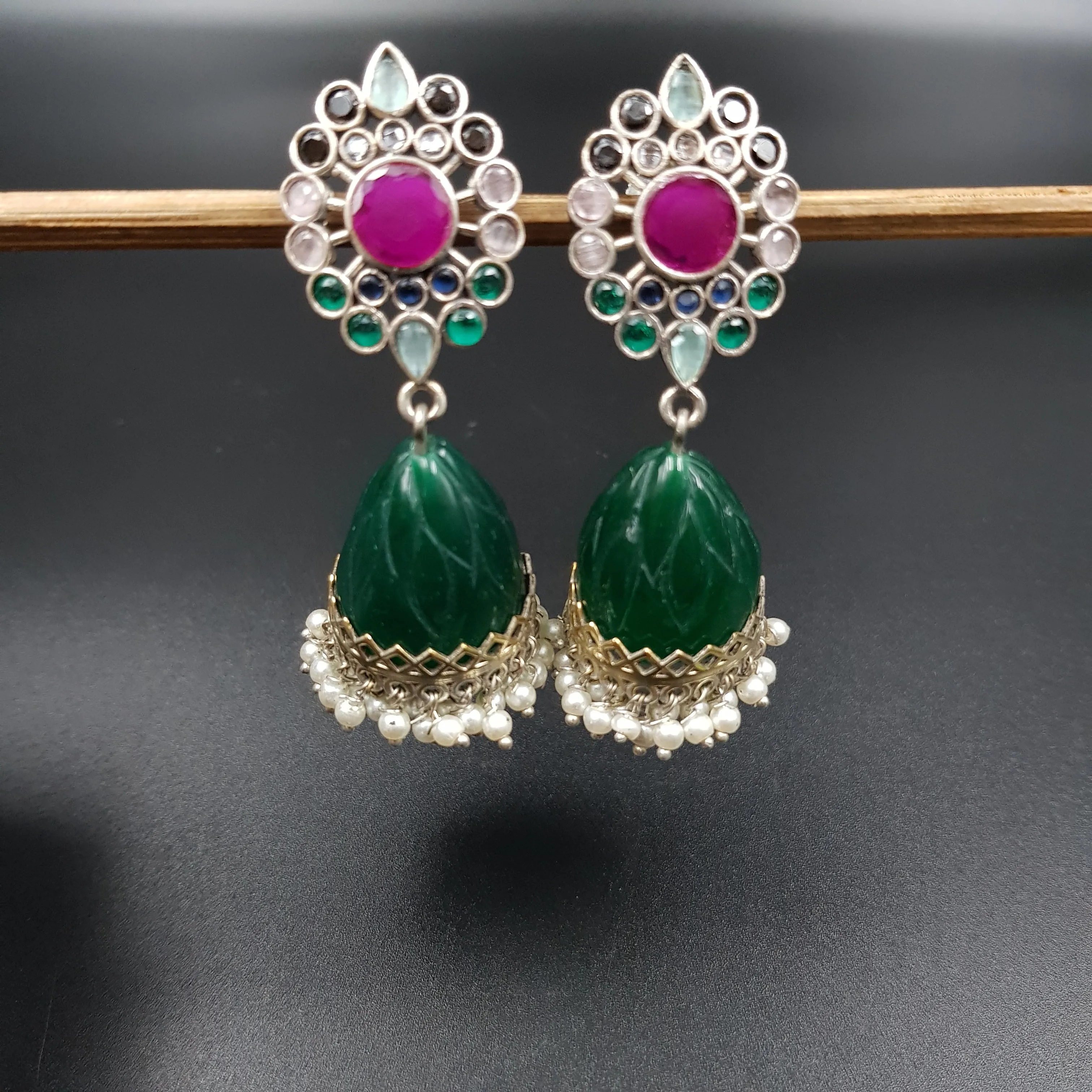 Oxidized Earring Jhumki 10940-59